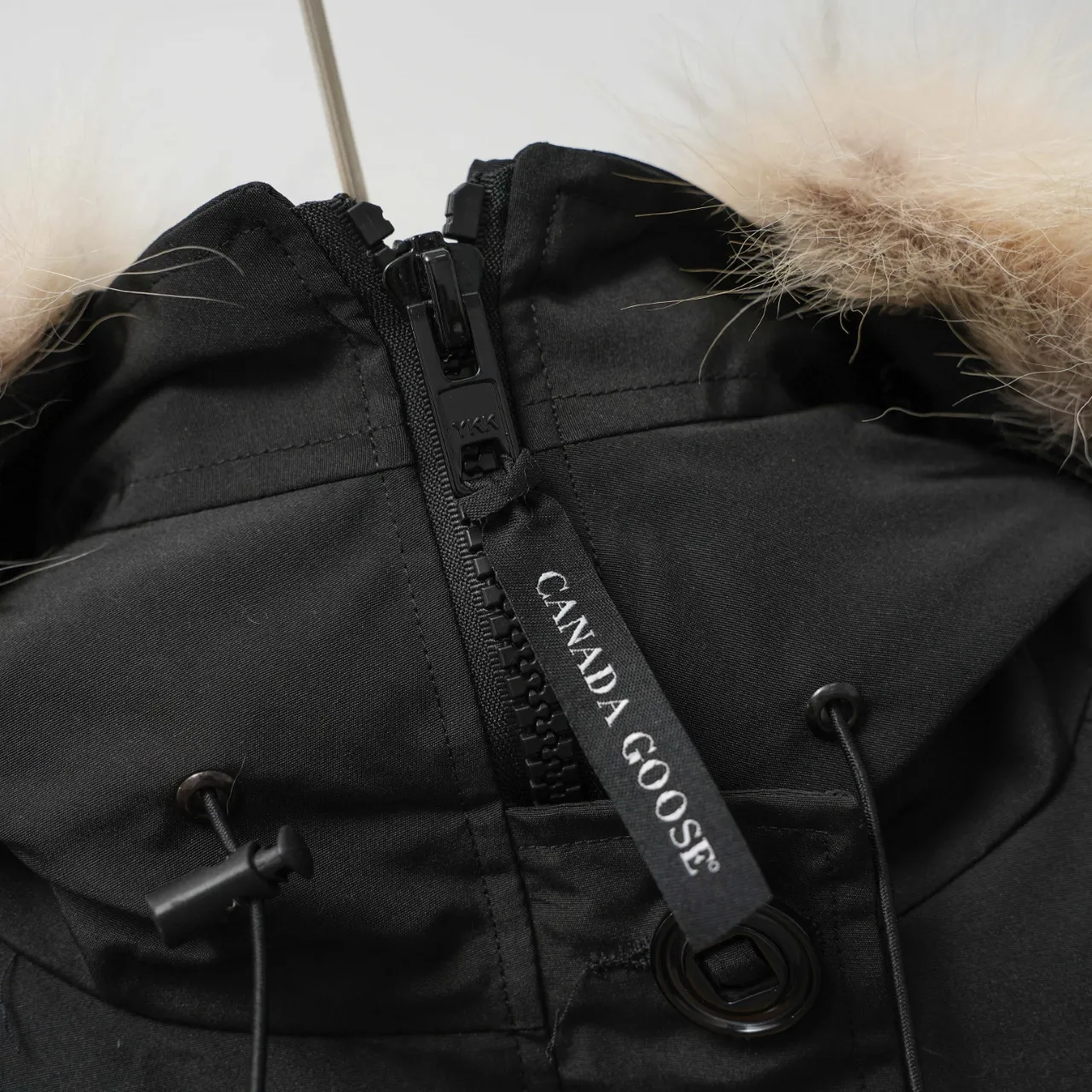 P720 CANADA GOOSE丨Canada Goose 02 hooded fur collar down jacket Color: Black Size: XS-XL